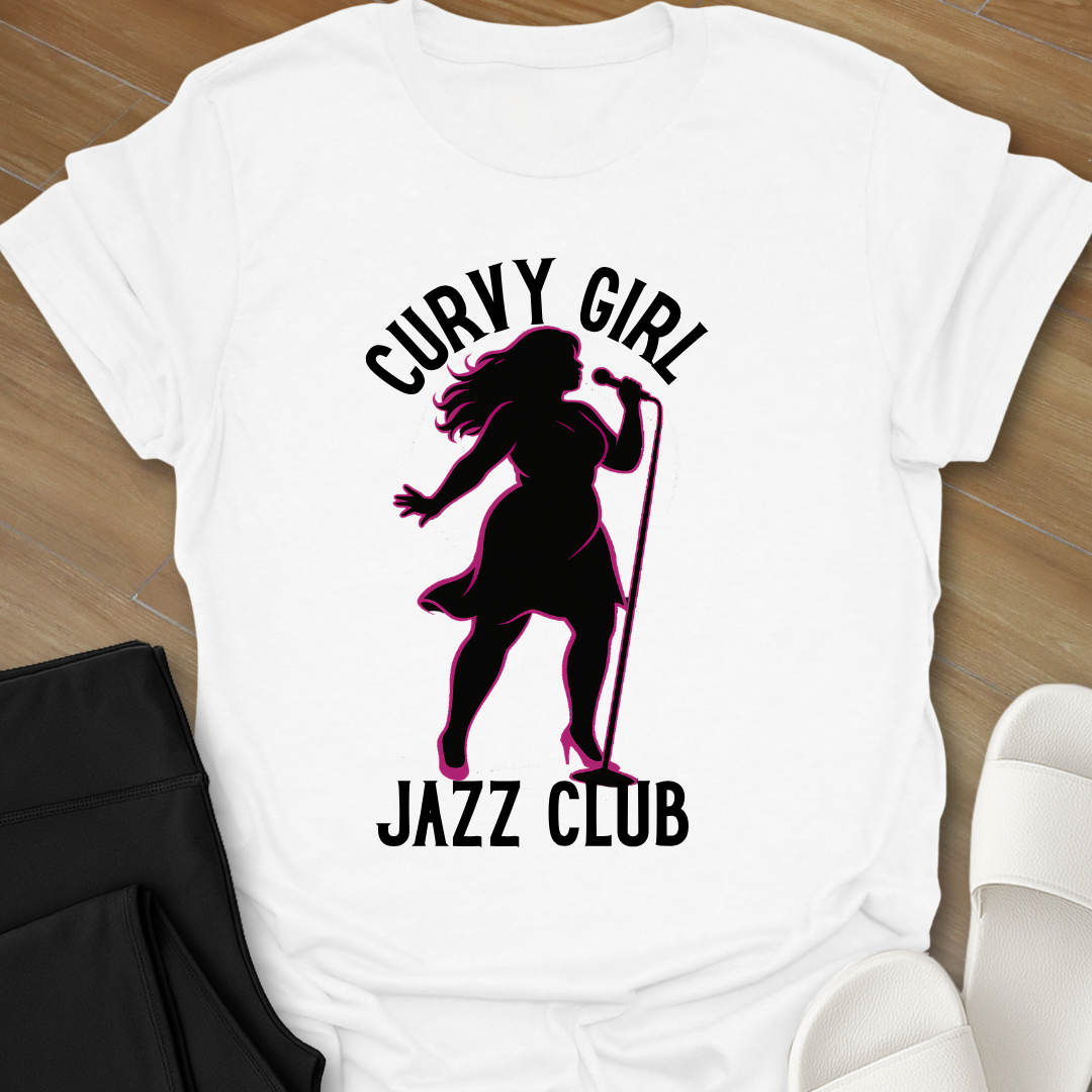 Curvy Girl Jazz Club T-Shirt