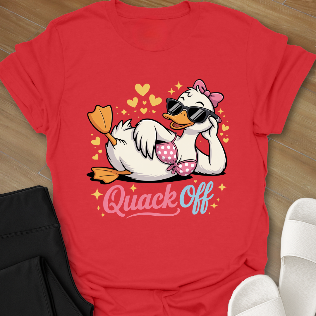 Curvy Duck Quack Off T-Shirt