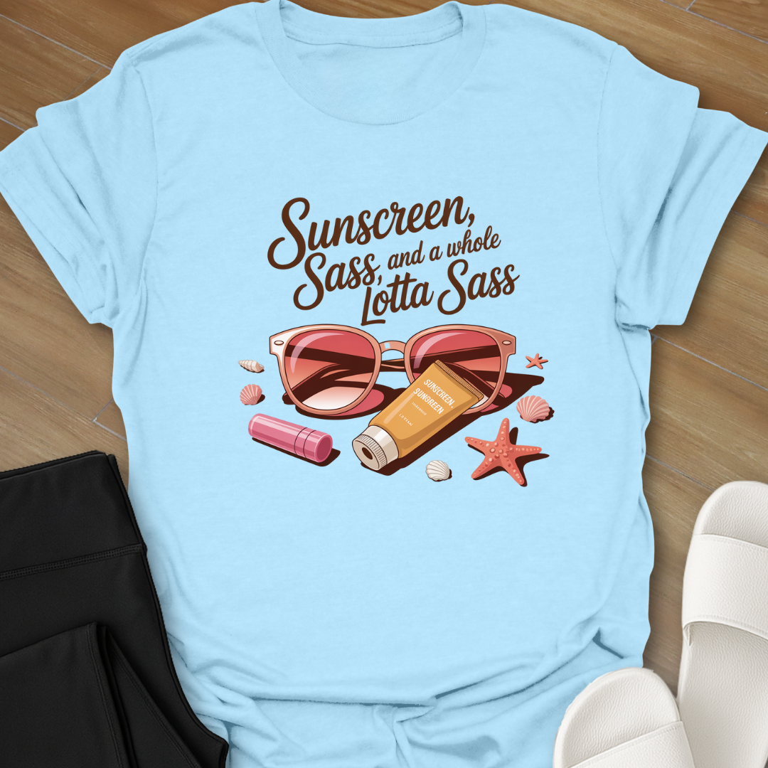 Curvy Sunscreen Sass T-Shirt