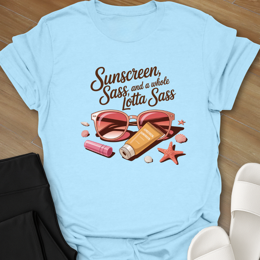 Curvy Sunscreen Sass T-Shirt