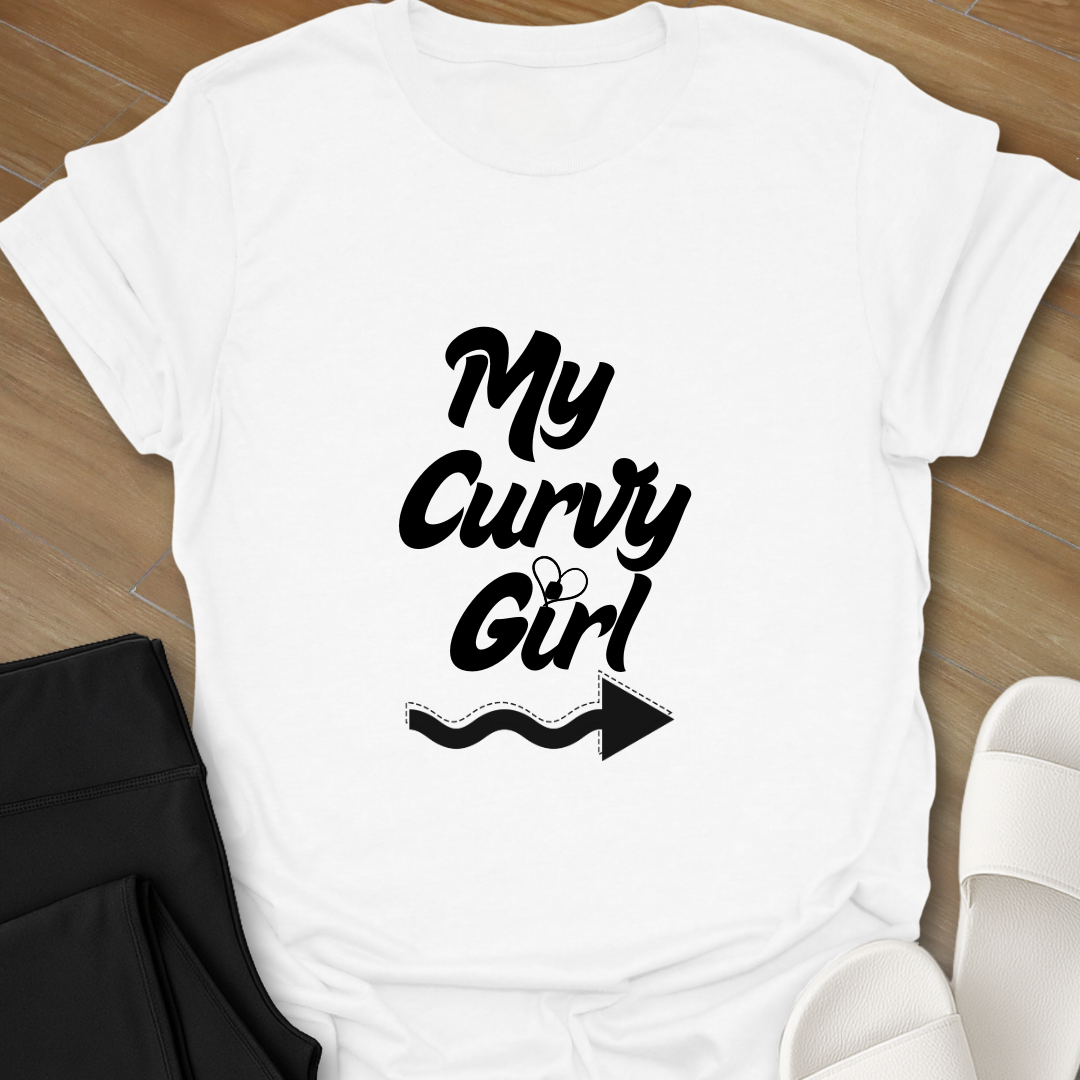 Curvy Girl Arrow T-Shirt