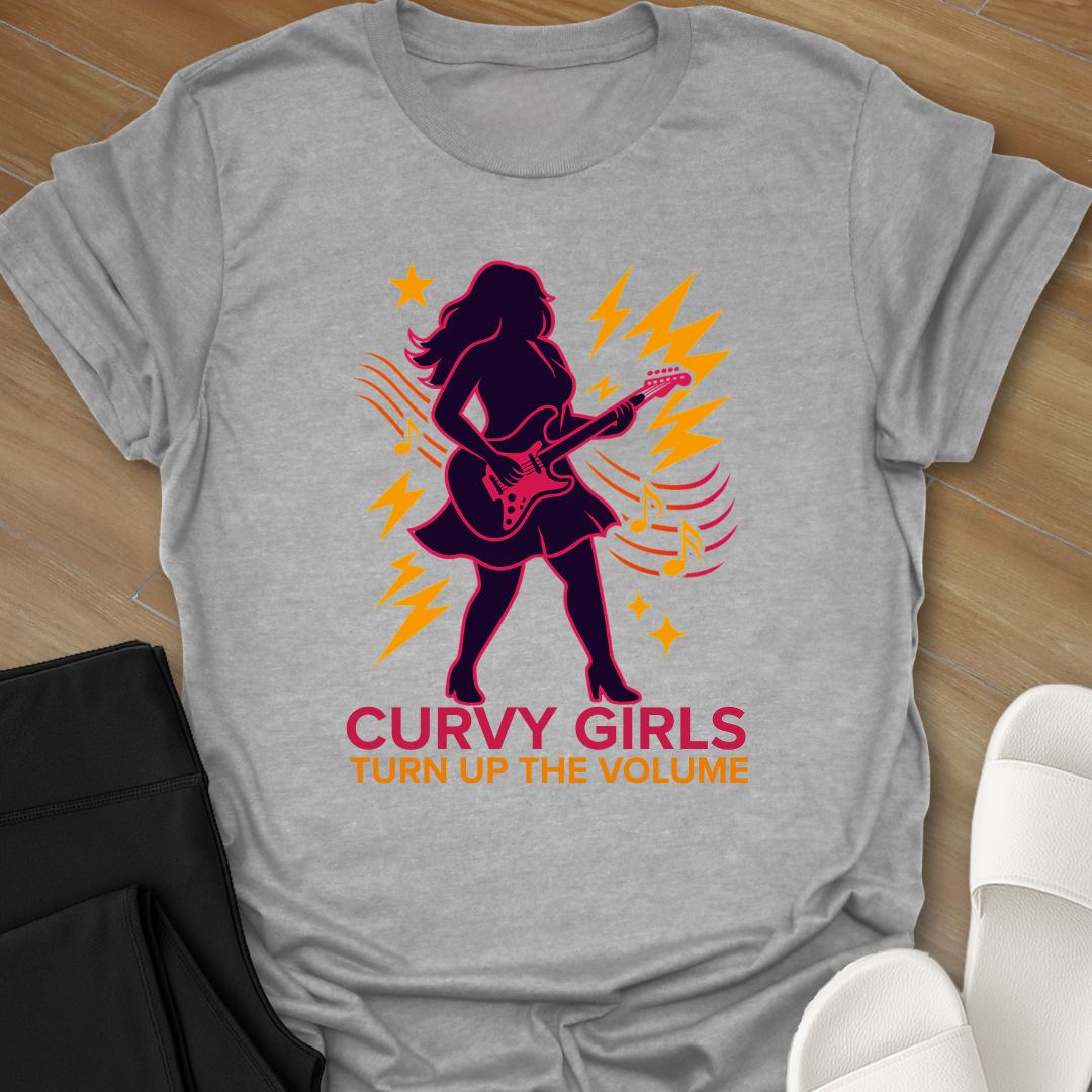 Curvy Girl Turned Up T-Shirt