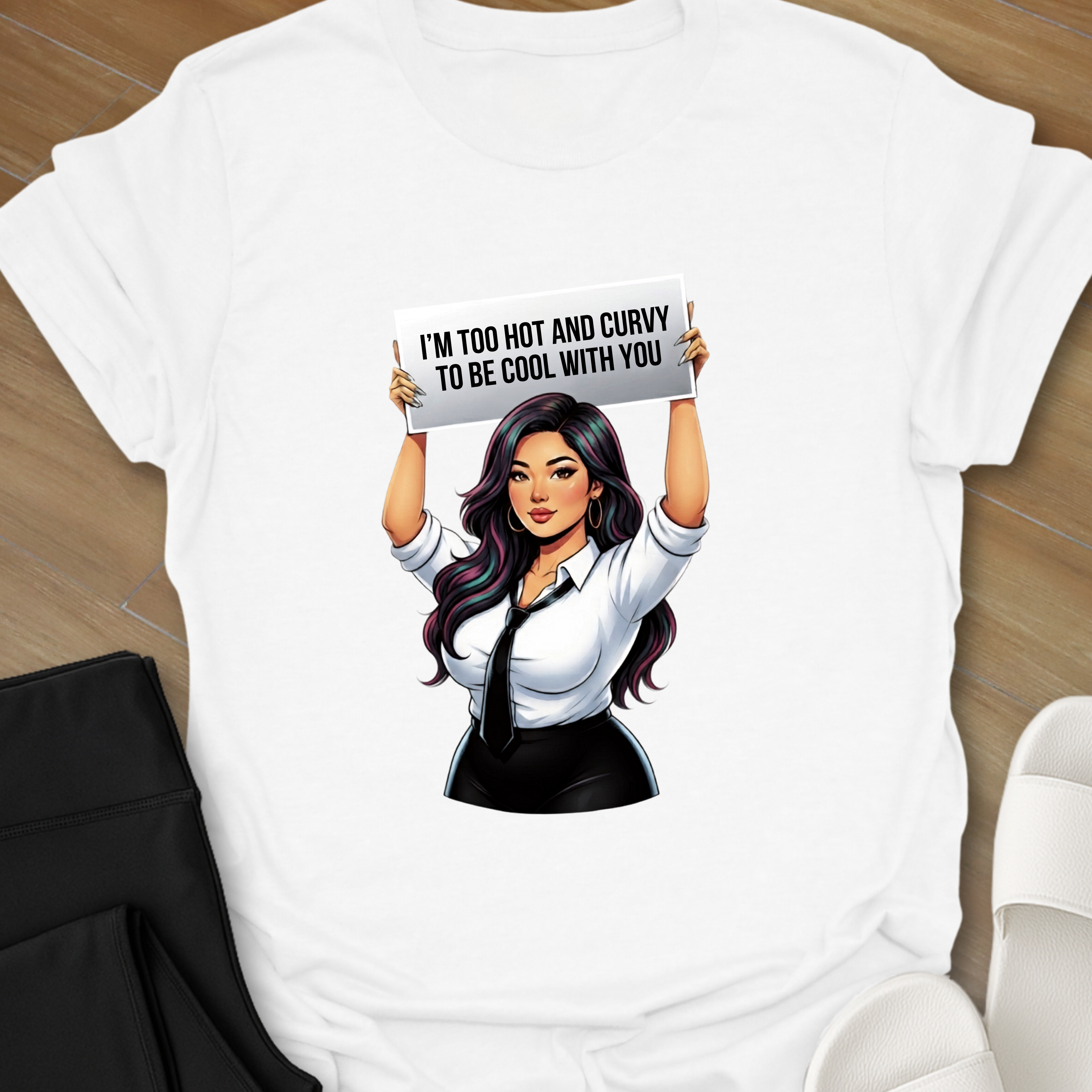 Too Hot and Curvy To Be Cool T-Shirt