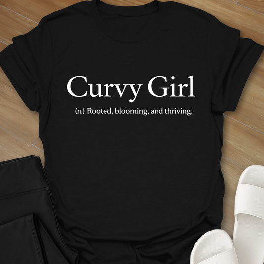 Curvy Girl Blooming T-Shirt