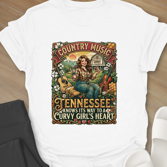 Curvy Girl's Heart T-Shirt