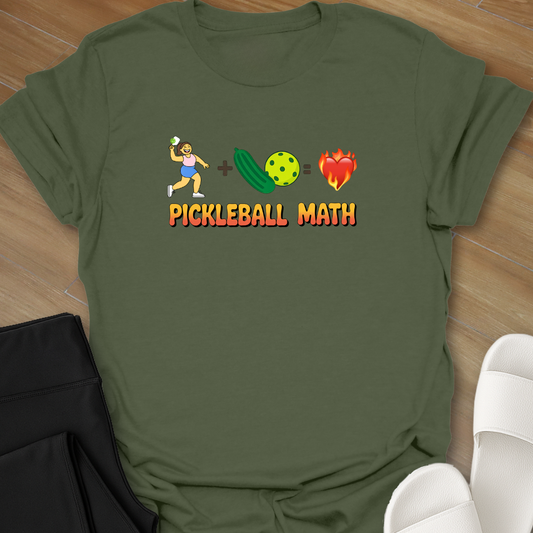 Curvy Pickleball Math T-Shirt