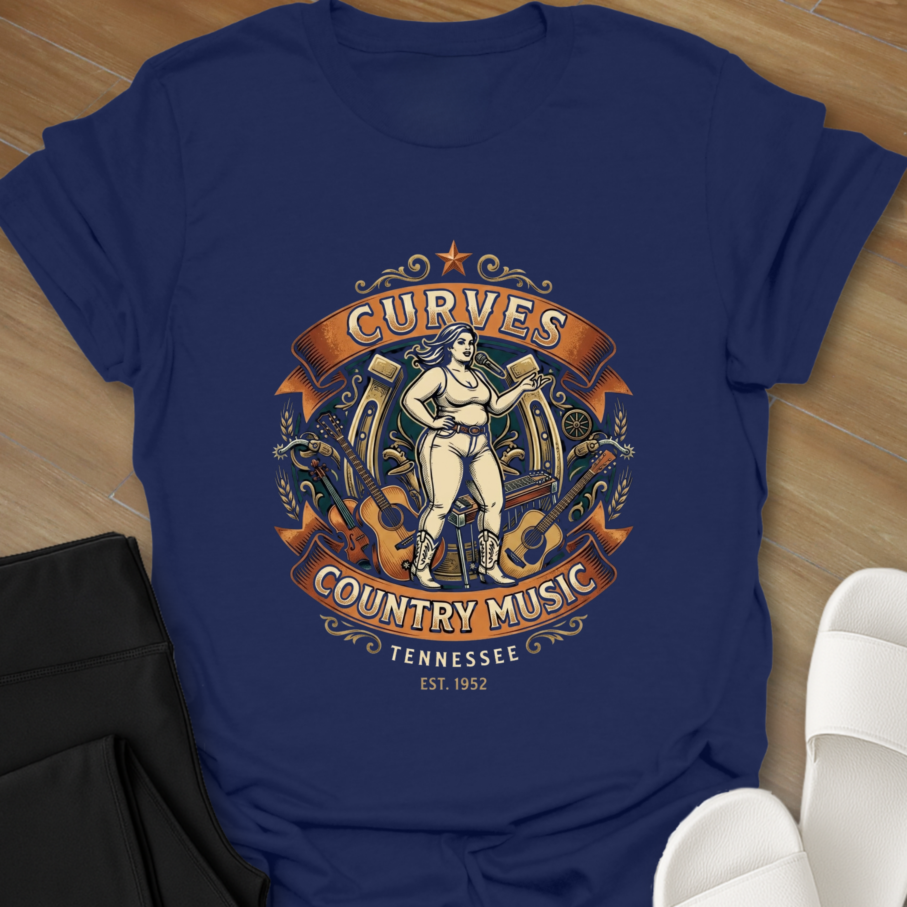 Curves And Tennessee Whiskey T-Shirt