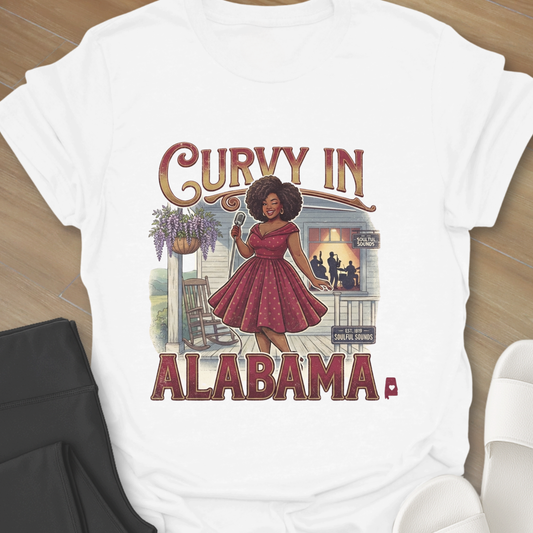 Curvy Girl Alabama Blues T-Shirt