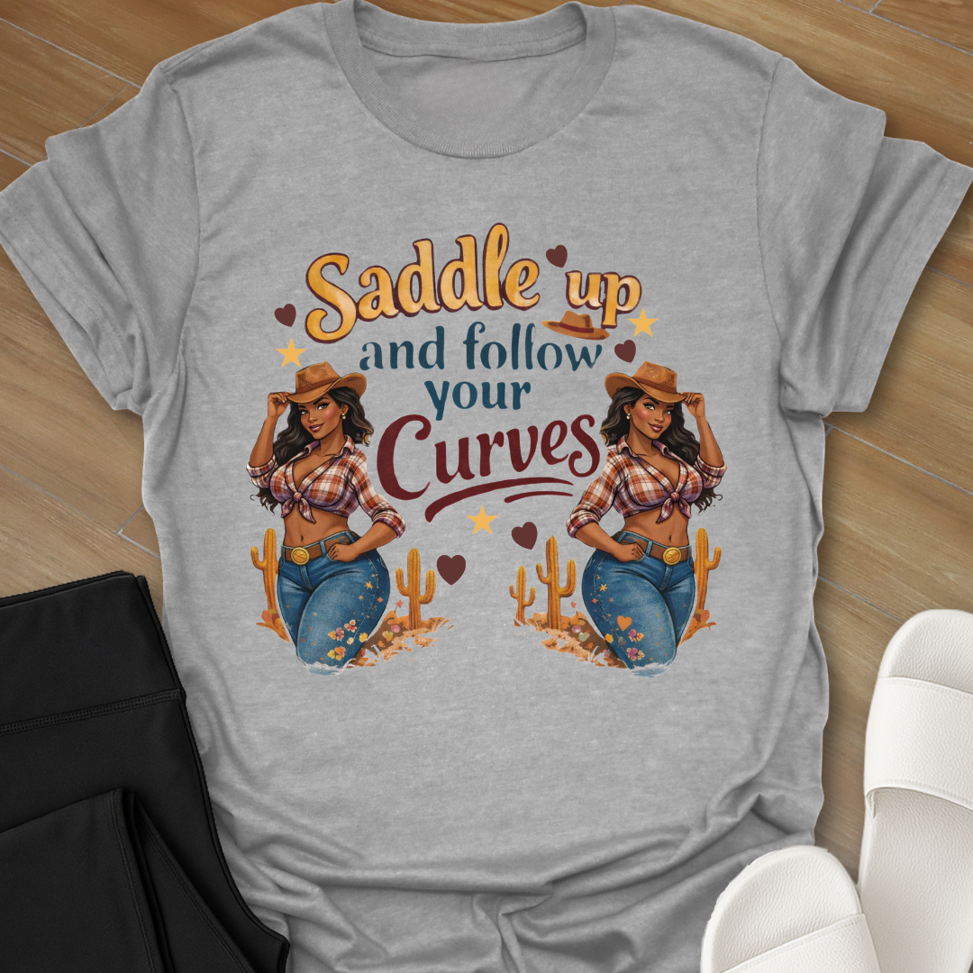 Curvy Girl Saddle Up T-Shirt