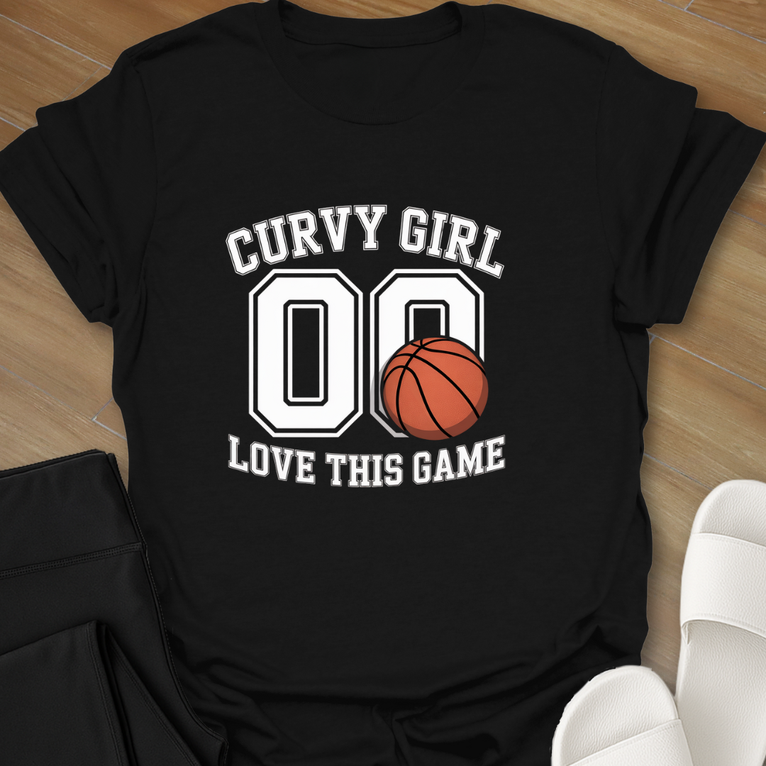 Basketball: Curvy Girl Love This Game T-Shirt