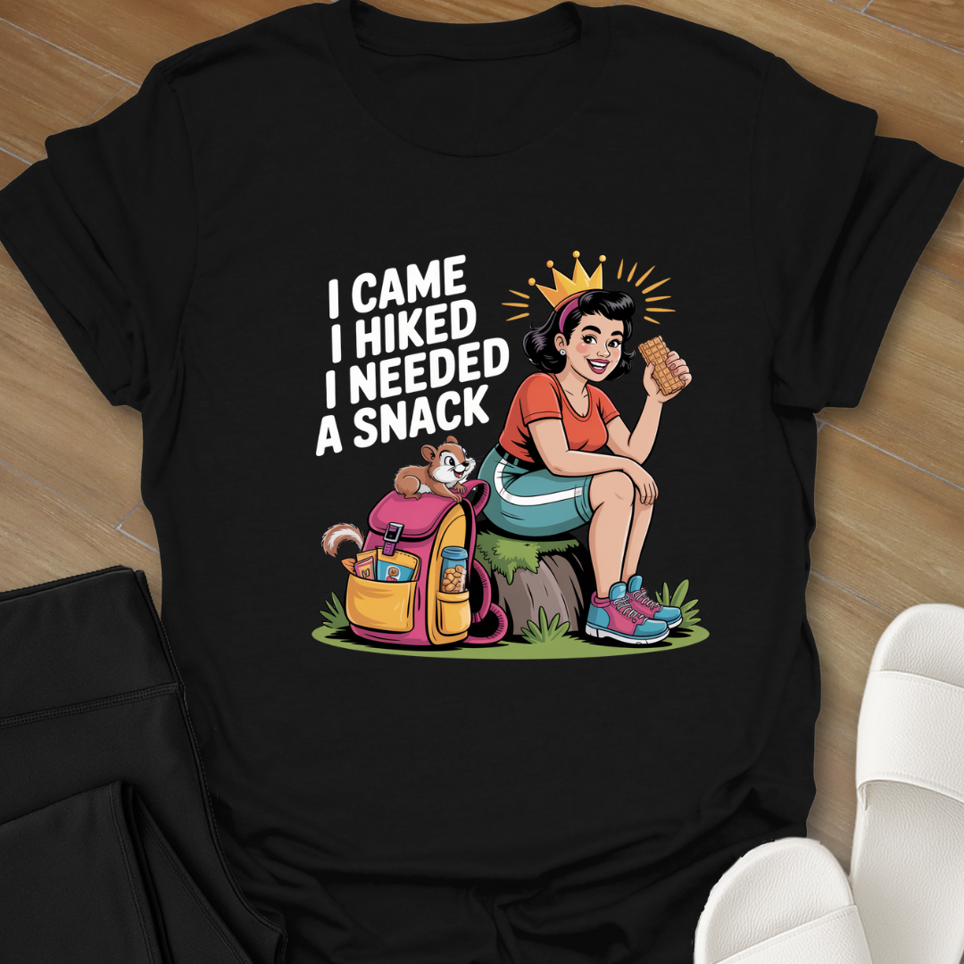 Curvy Girl Hiking Snack T-Shirt
