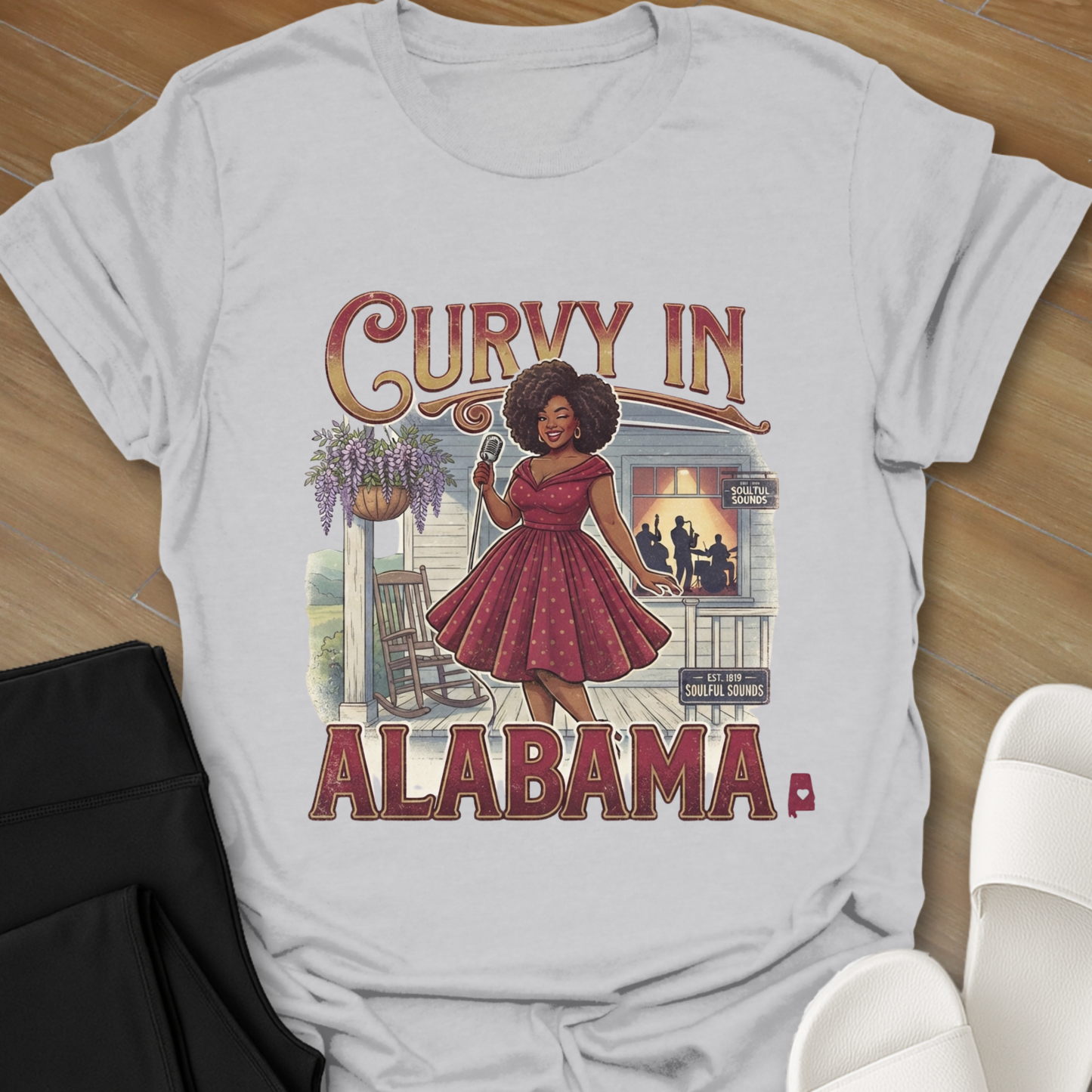 Curvy Girl Alabama Blues T-Shirt