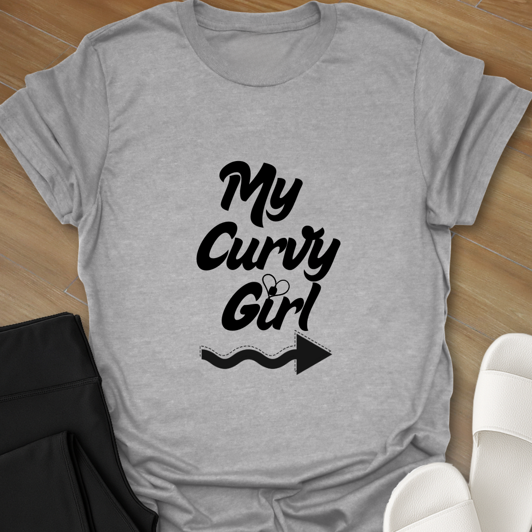 Curvy Girl Arrow T-Shirt