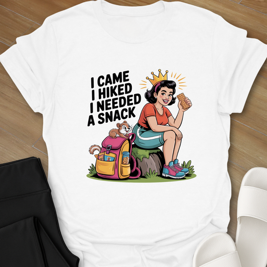 Curvy Girl Hiking Snack T-Shirt