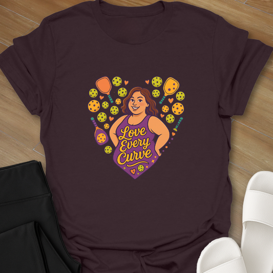 Pickleball: Love Every Curve T-Shirt