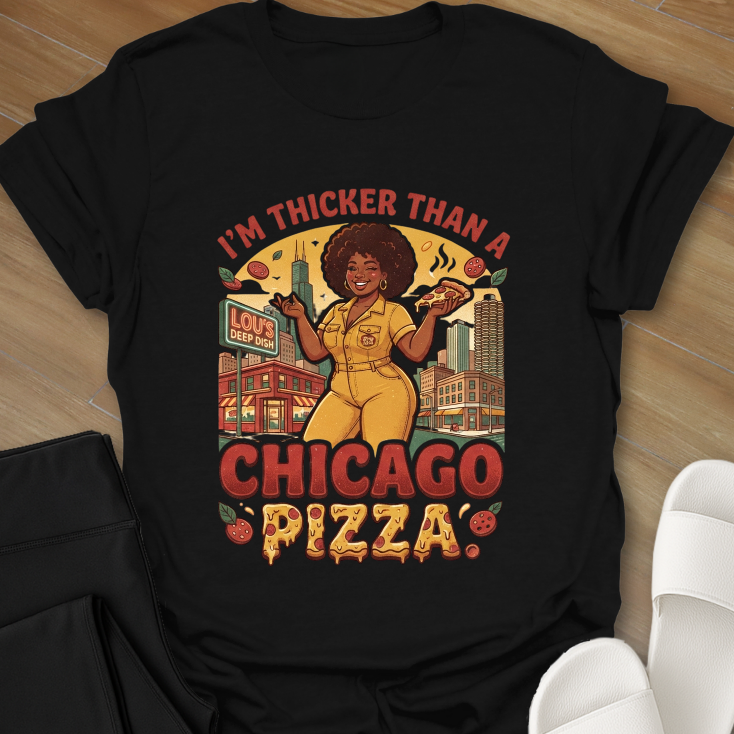 Thicker than A Chicago pizza T-Shirt