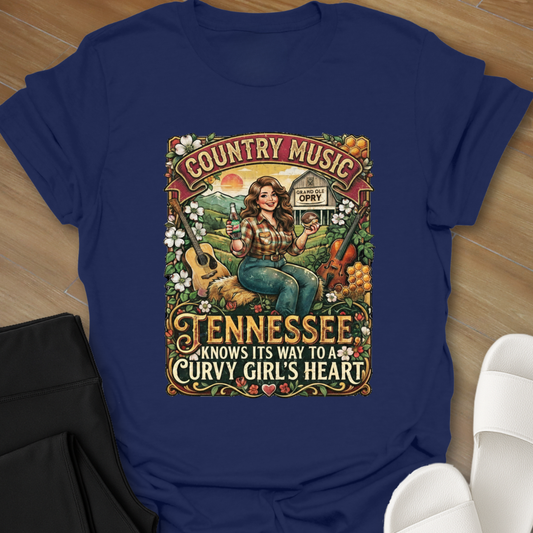 Curvy Girl's Heart T-Shirt
