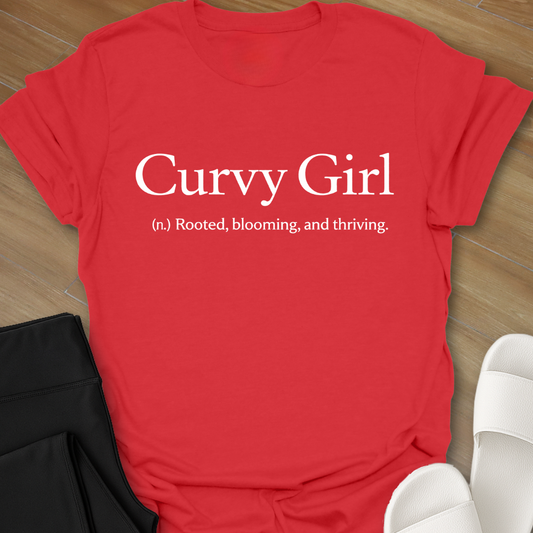 Curvy Girl Blooming T-Shirt