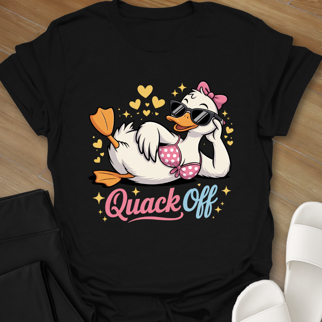 Curvy Duck Quack Off T-Shirt
