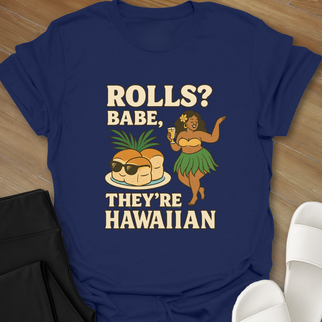 Curvy Girl Hawaiian Rolls T-Shirt