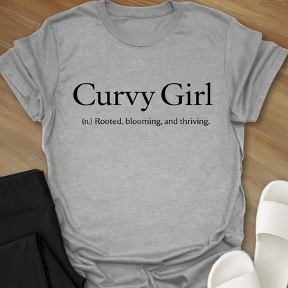 Curvy Girl Blooming T-Shirt