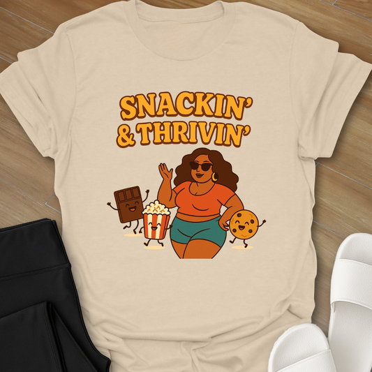 Curvy Snacking and Thriving T-Shirt