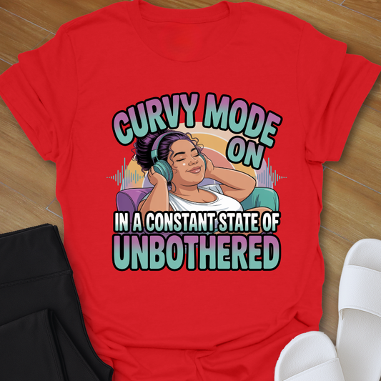 Curvy Mode On T-Shirt