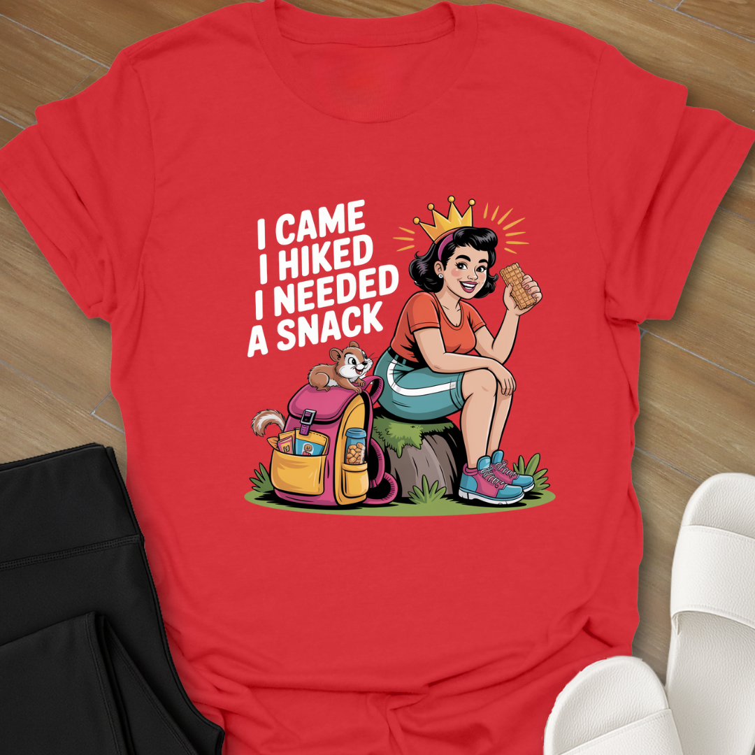 Curvy Girl Hiking Snack T-Shirt