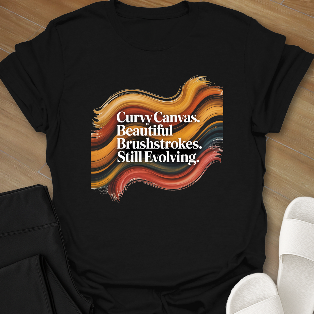 Curvy Canvas  T- shirt