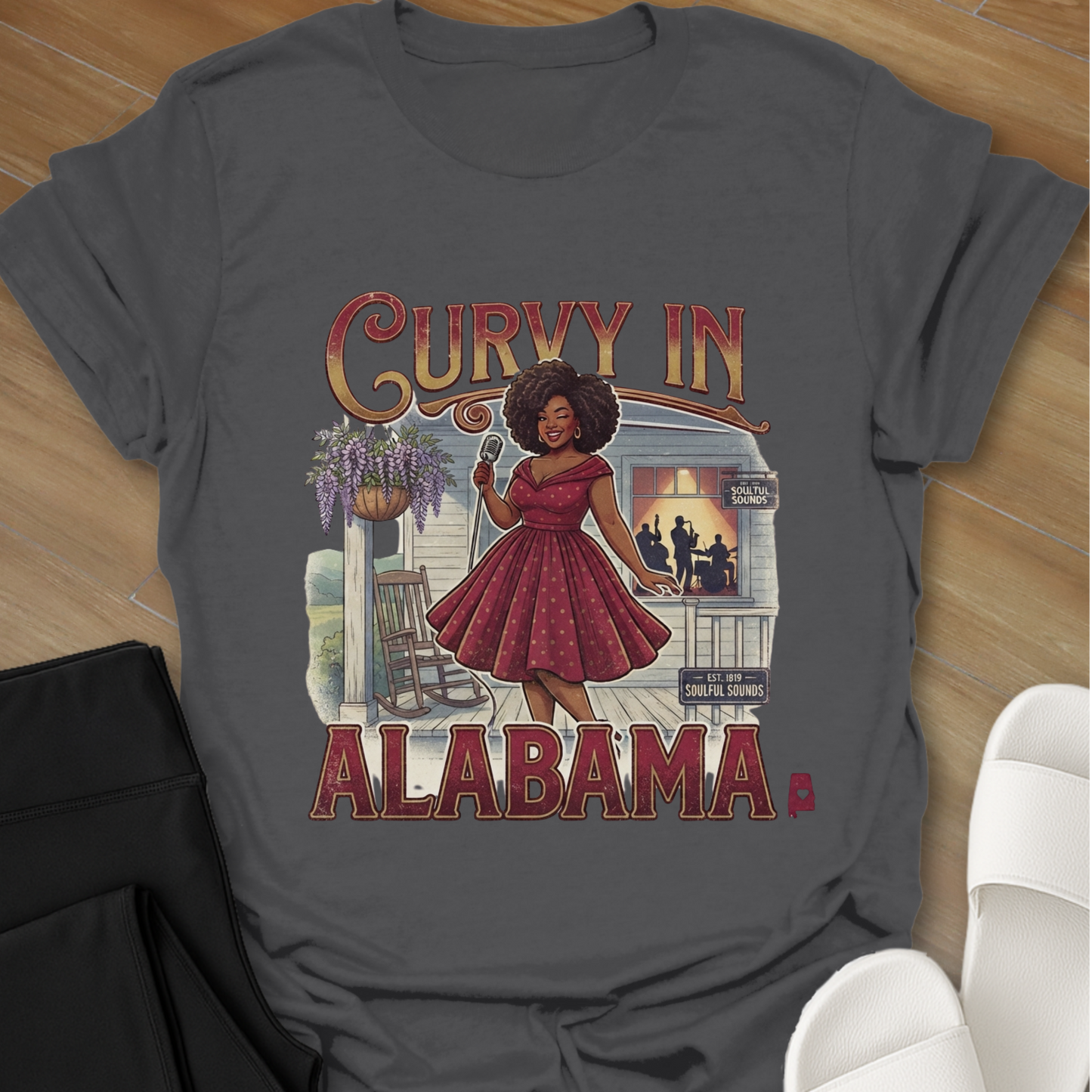 Curvy Girl Alabama Blues T-Shirt