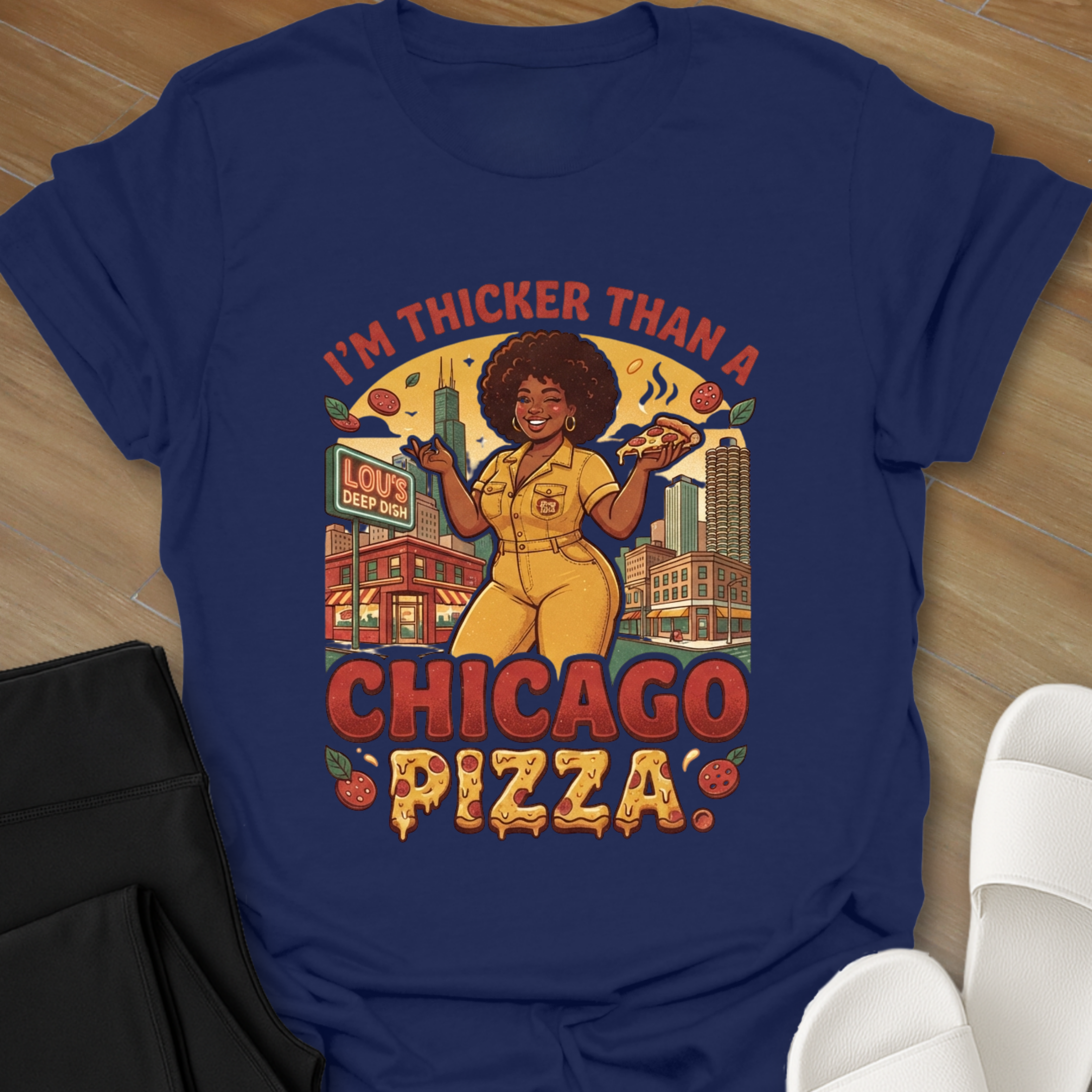 Thicker than A Chicago pizza T-Shirt