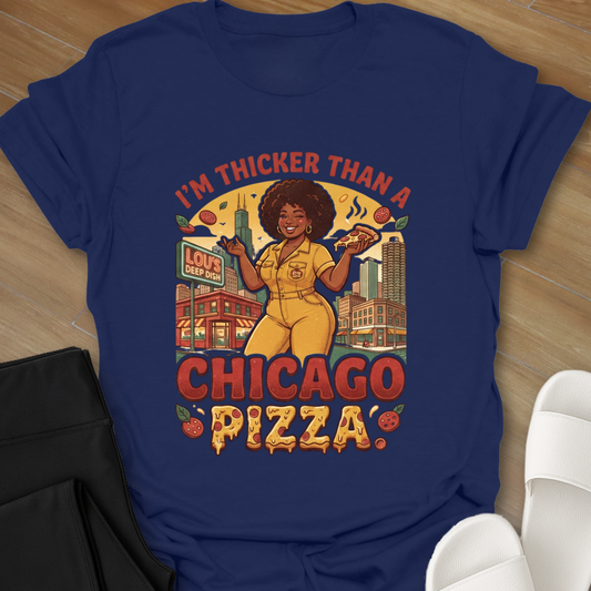 Thicker than A Chicago pizza T-Shirt