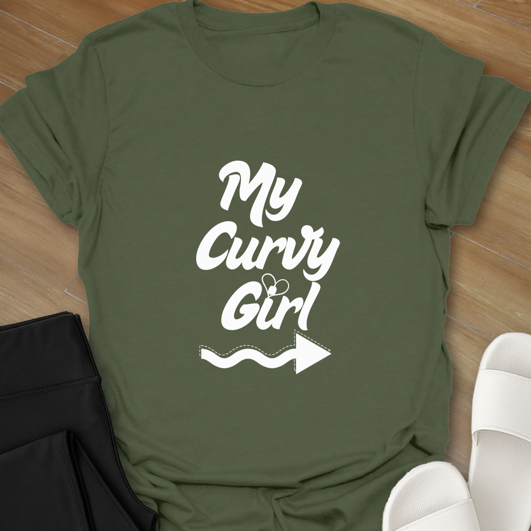 Curvy Girl Arrow T-Shirt