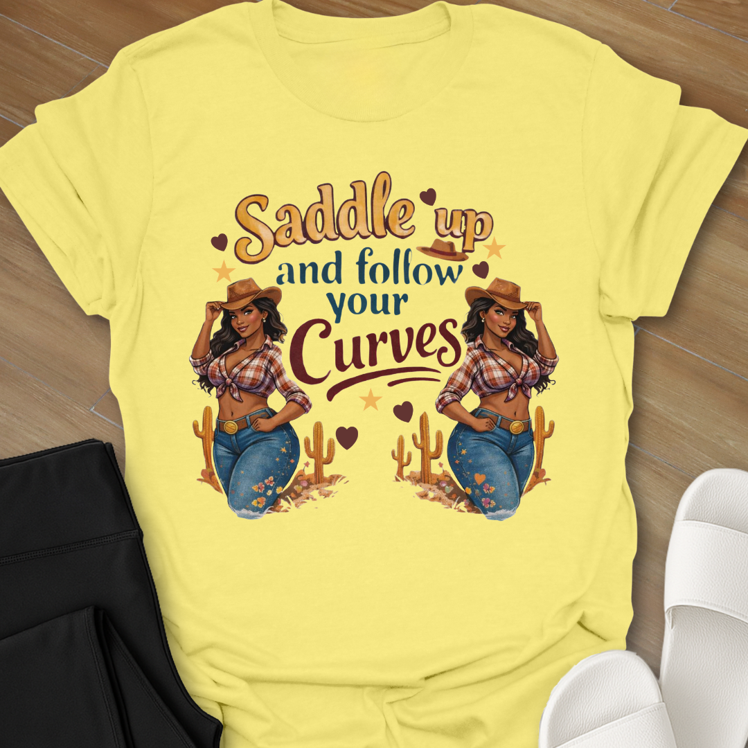 Curvy Girl Saddle Up T-Shirt