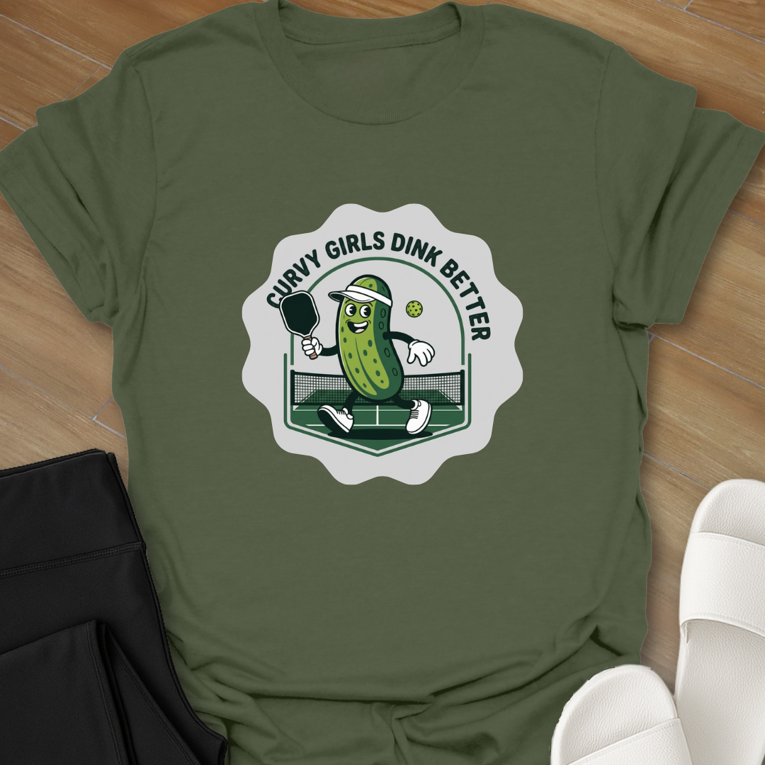 Curvy Girls Dink Better T-Shirt
