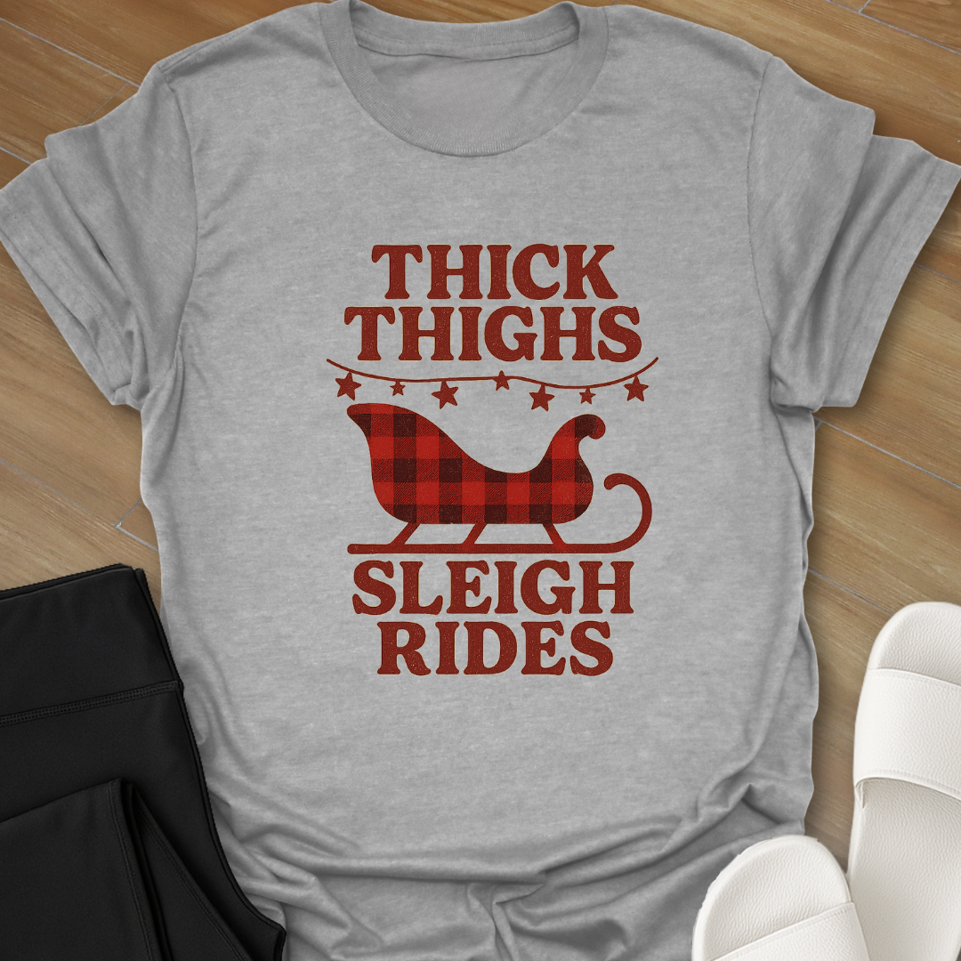 Curvy Girl Sleigh Ride T-Shirt