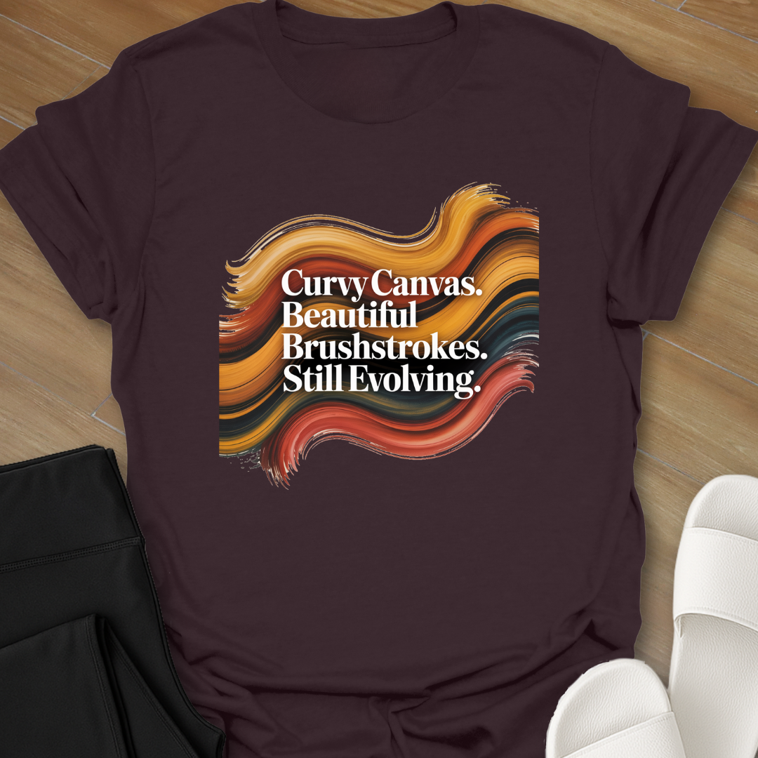 Curvy Canvas  T- shirt