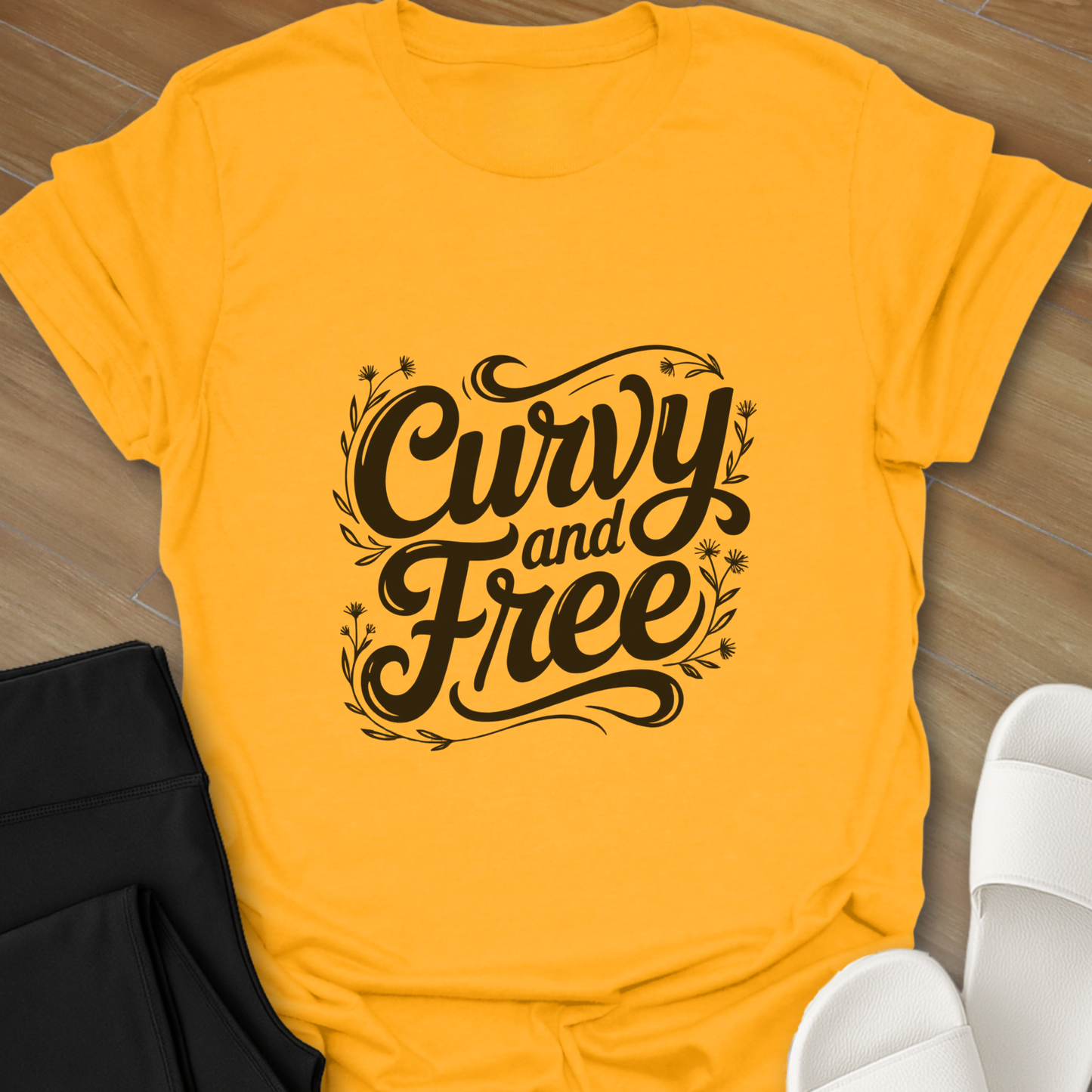 Curvy and Free T-Shirt