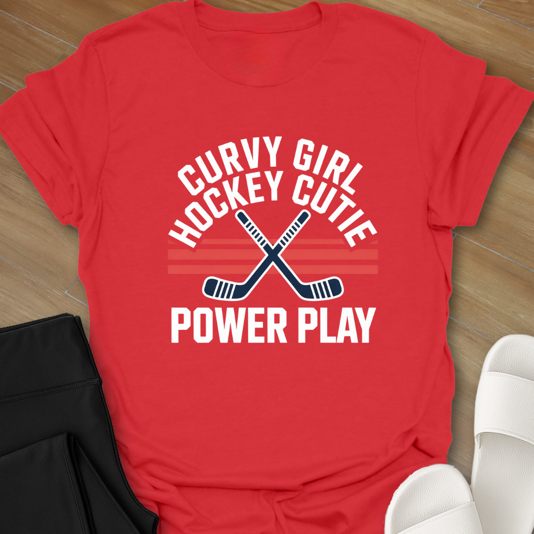 Curvy Hockey Cutie T-Shirt