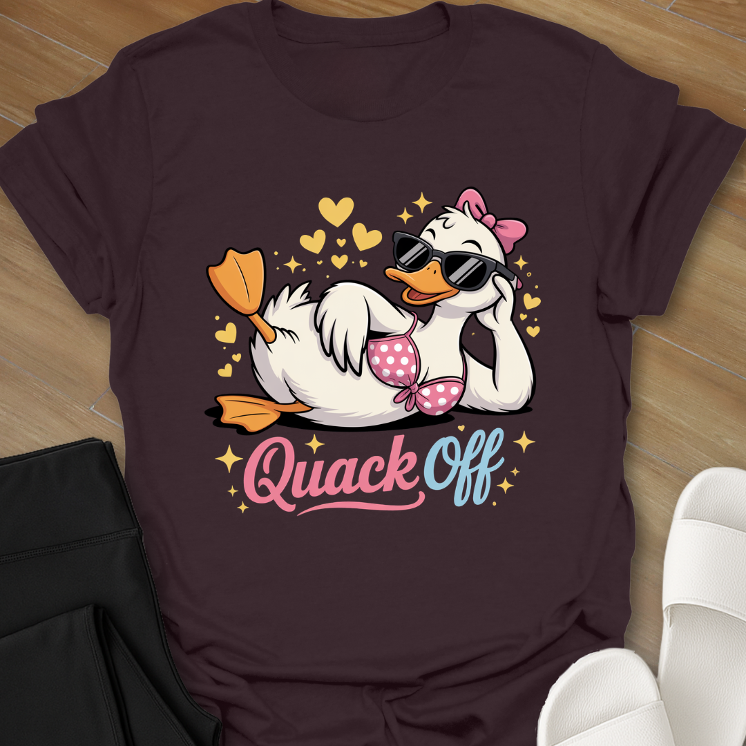 Curvy Duck Quack Off T-Shirt