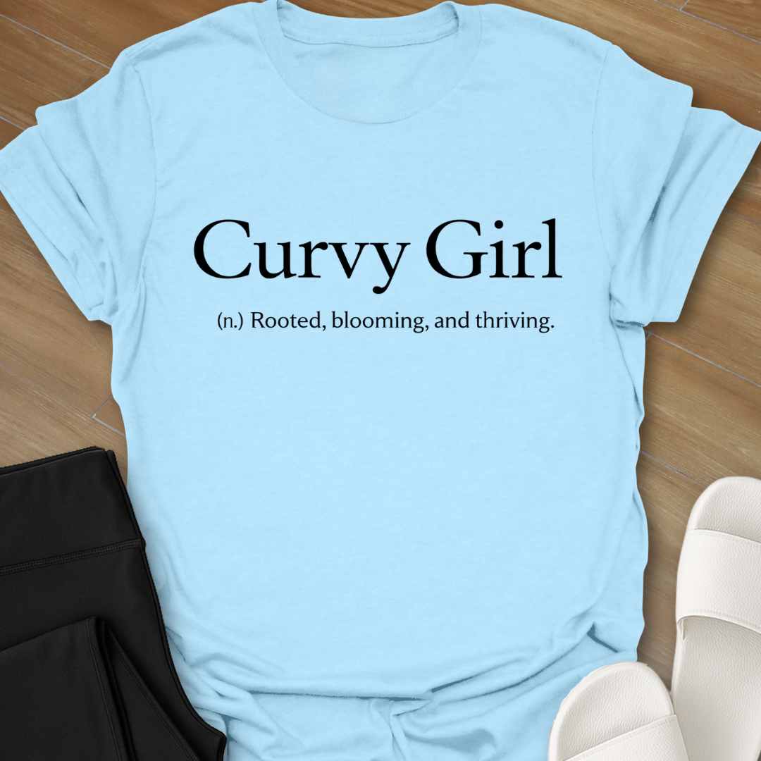 Curvy Girl Blooming T-Shirt