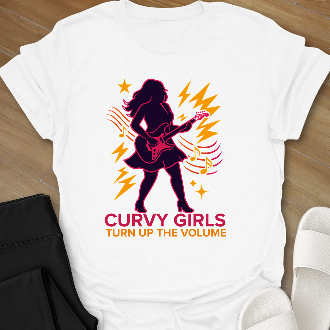 Curvy Girl Turned Up T-Shirt