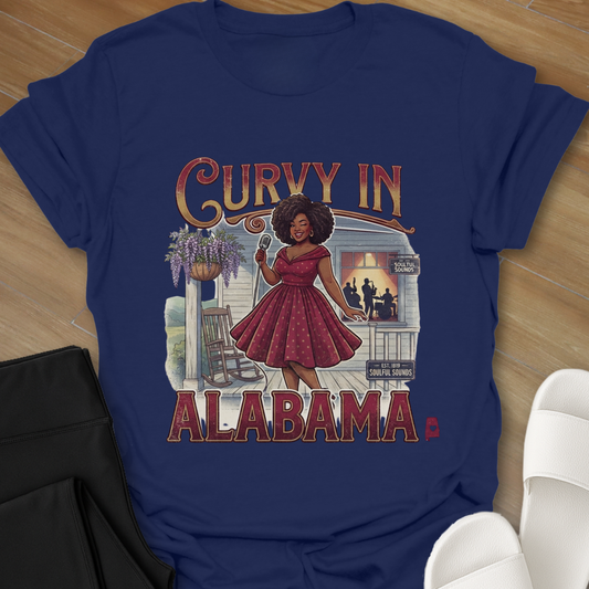 Curvy Girl Alabama Blues T-Shirt