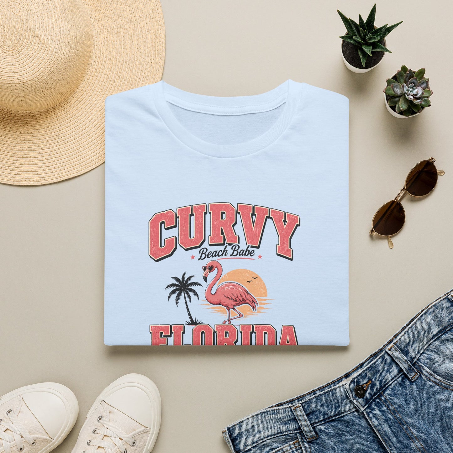 Florida Curvy Beach Babe T-Shirt