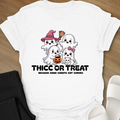 Curvy Ghost Thicc or Treat T-Shirt