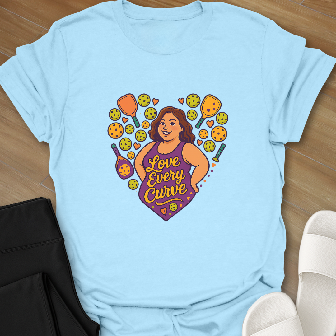 Pickleball: Love Every Curve T-Shirt