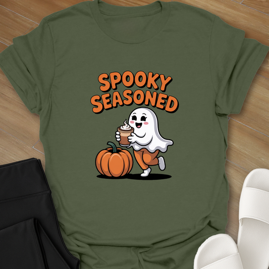 Curvy Ghost Spooky Season T-Shirt