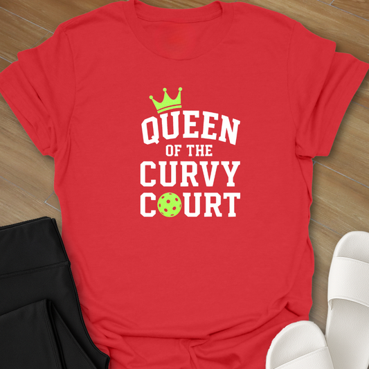 Pickleball: Queen Curvy Court T-Shirt