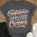 Confidence looks good on Curves  T-Shirt