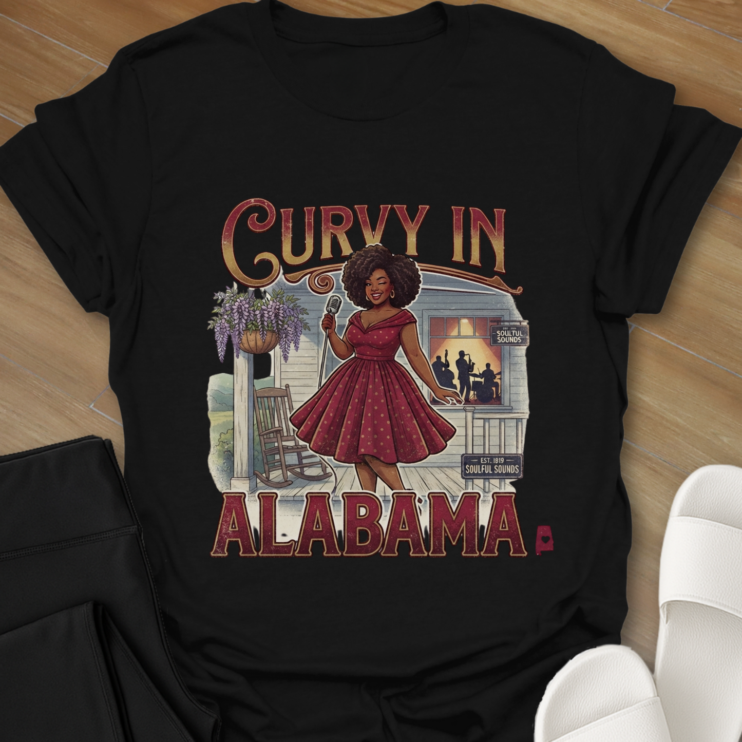 Curvy Girl Alabama Blues T-Shirt
